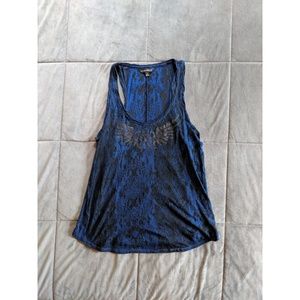 Rock and Republic Polyester and Cotton Tank Top